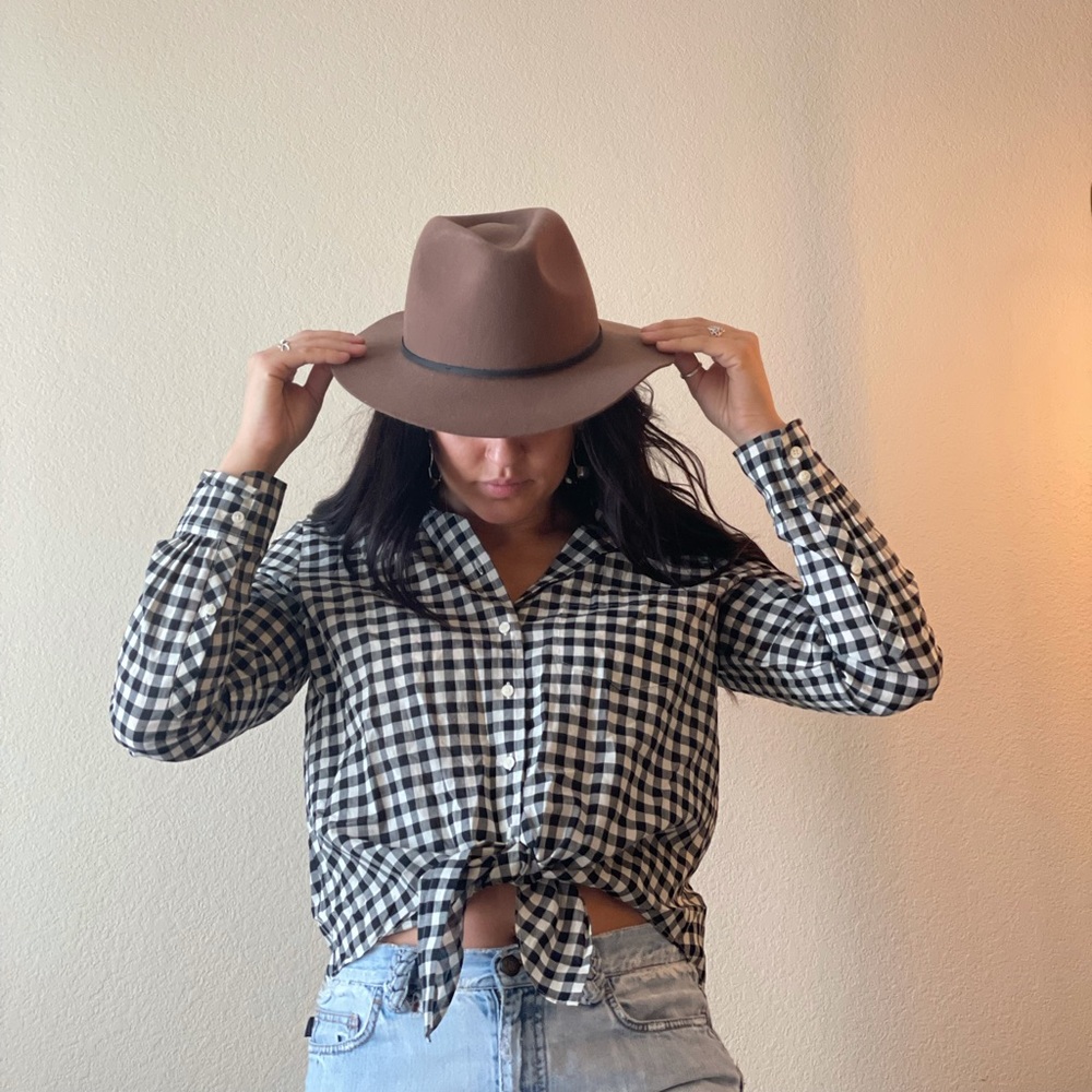 J. Crew button up crop size medium